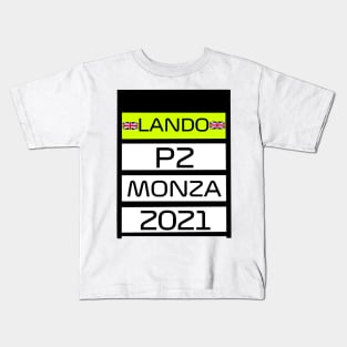 Lando Norris P2 Monza Pit Board Kids T-Shirt